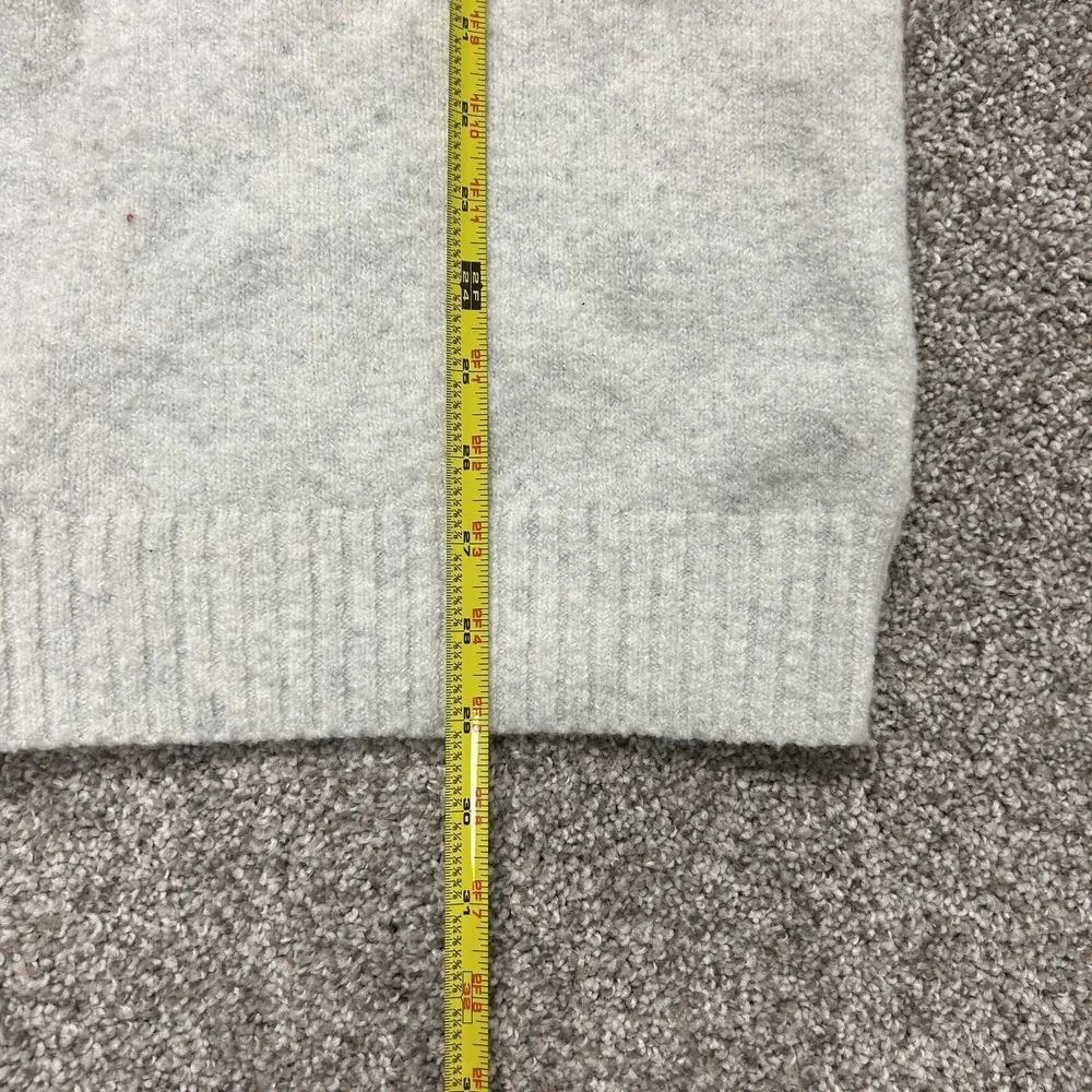 Express Sweater Mens Medium Gray Colorblock Knit Crewneck Pullover Casual